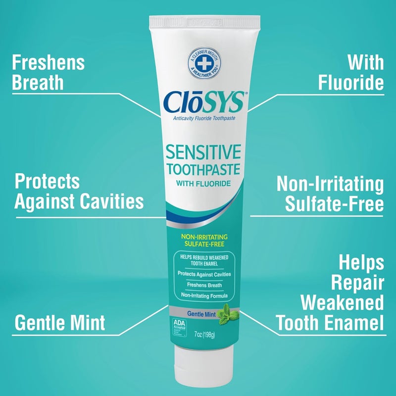 CloSYS Fluoride Toothpaste, 7 Ounce, Gentle Mint, Whitening, Sulfate Free - Image 5